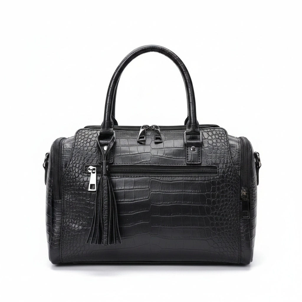 Black Croco Handbag – Edited