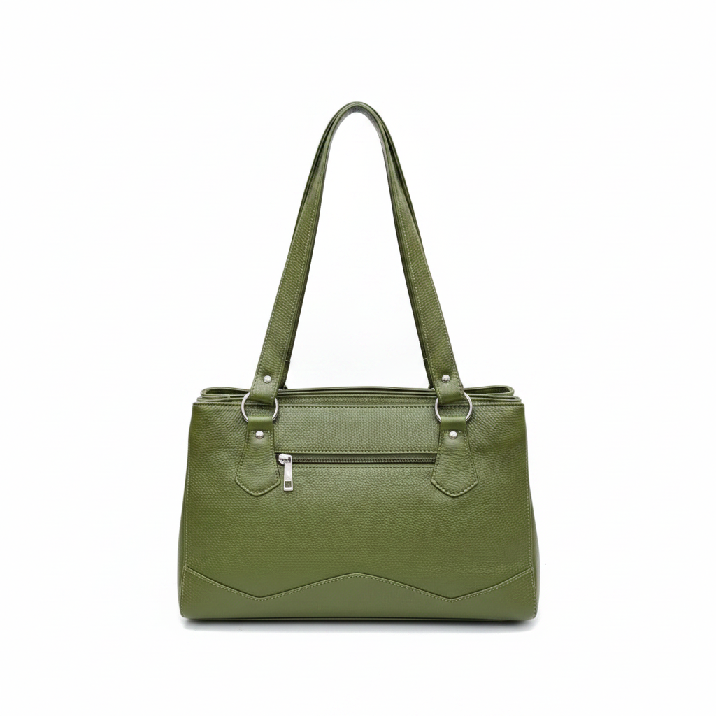 Olive Green Handbag Back