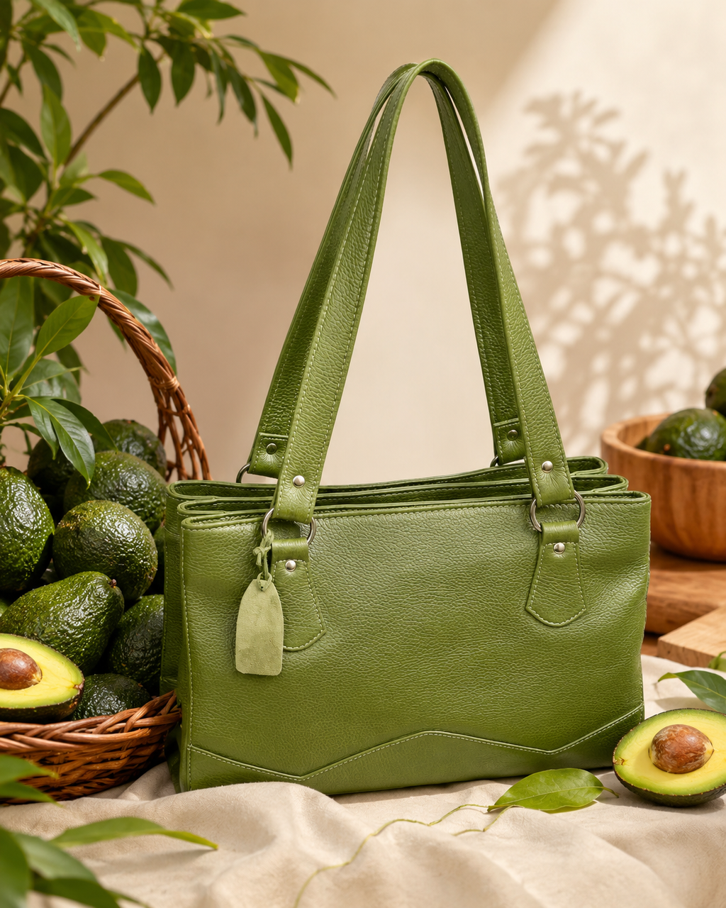 Olive Leather Bag