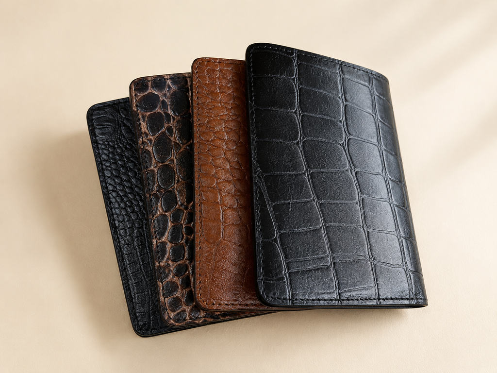 Premium Black Genuine Leather Bifold Wallet – Classic Men’s Wallet