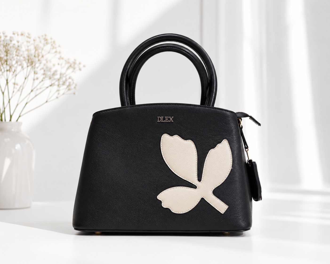 Floral Leather Bag