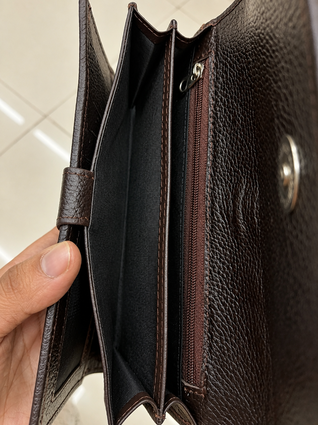 Genuine Leather Clutch