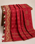 Red Zari Jamdani