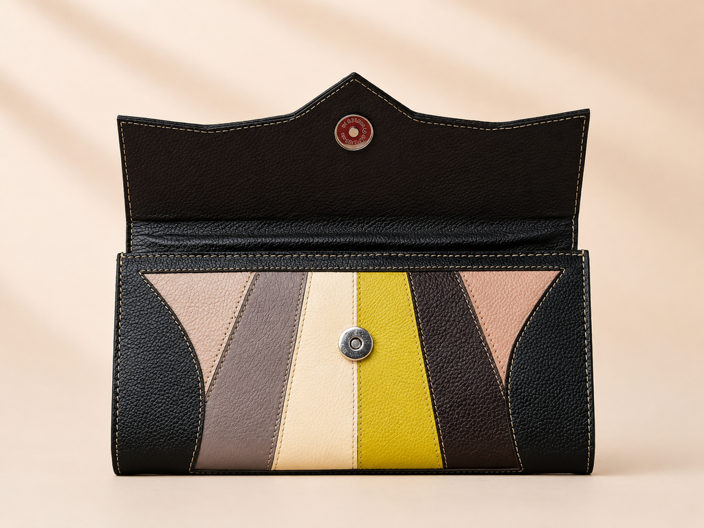 Ladies Genuine Leather Clutch Wallet