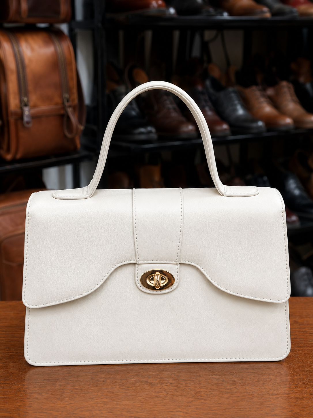 The Structured Curve Satchel Bag