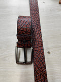 Premium Original Leather Textured Men's Belt – Brown