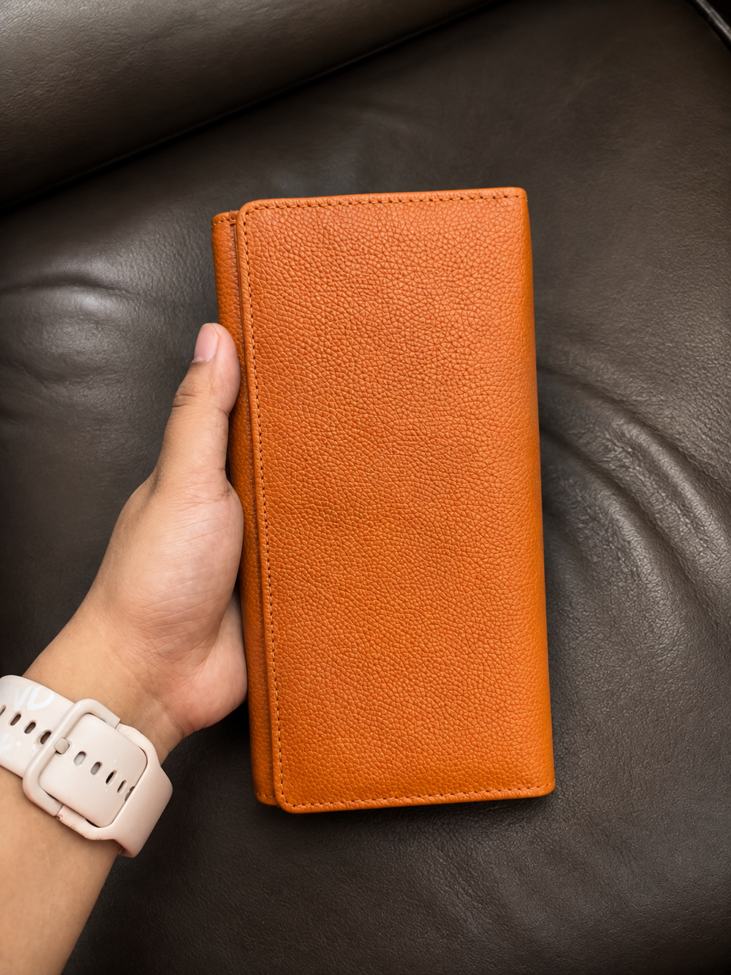 Silvia Signature Genuine Leather Ladies long Wallet