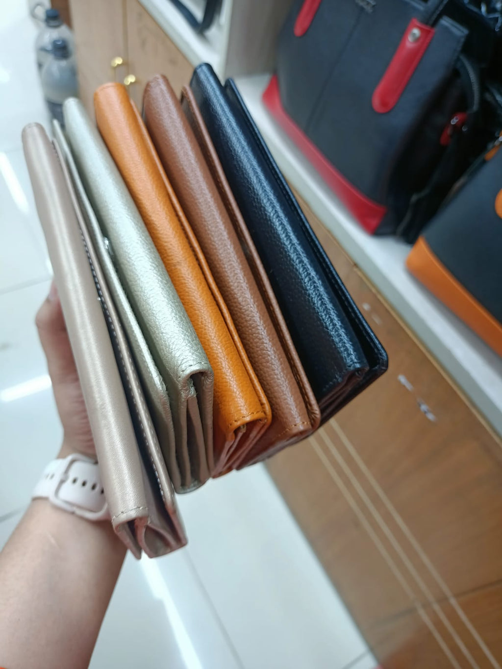 Silvia Signature Genuine Leather Ladies long Wallet