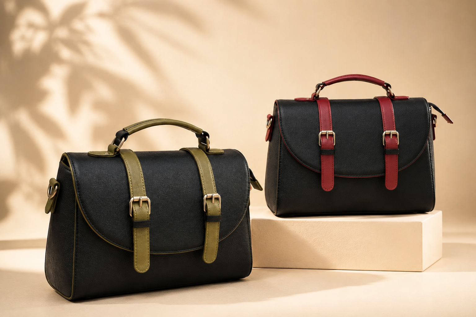 Premium Structured Leather Handbag