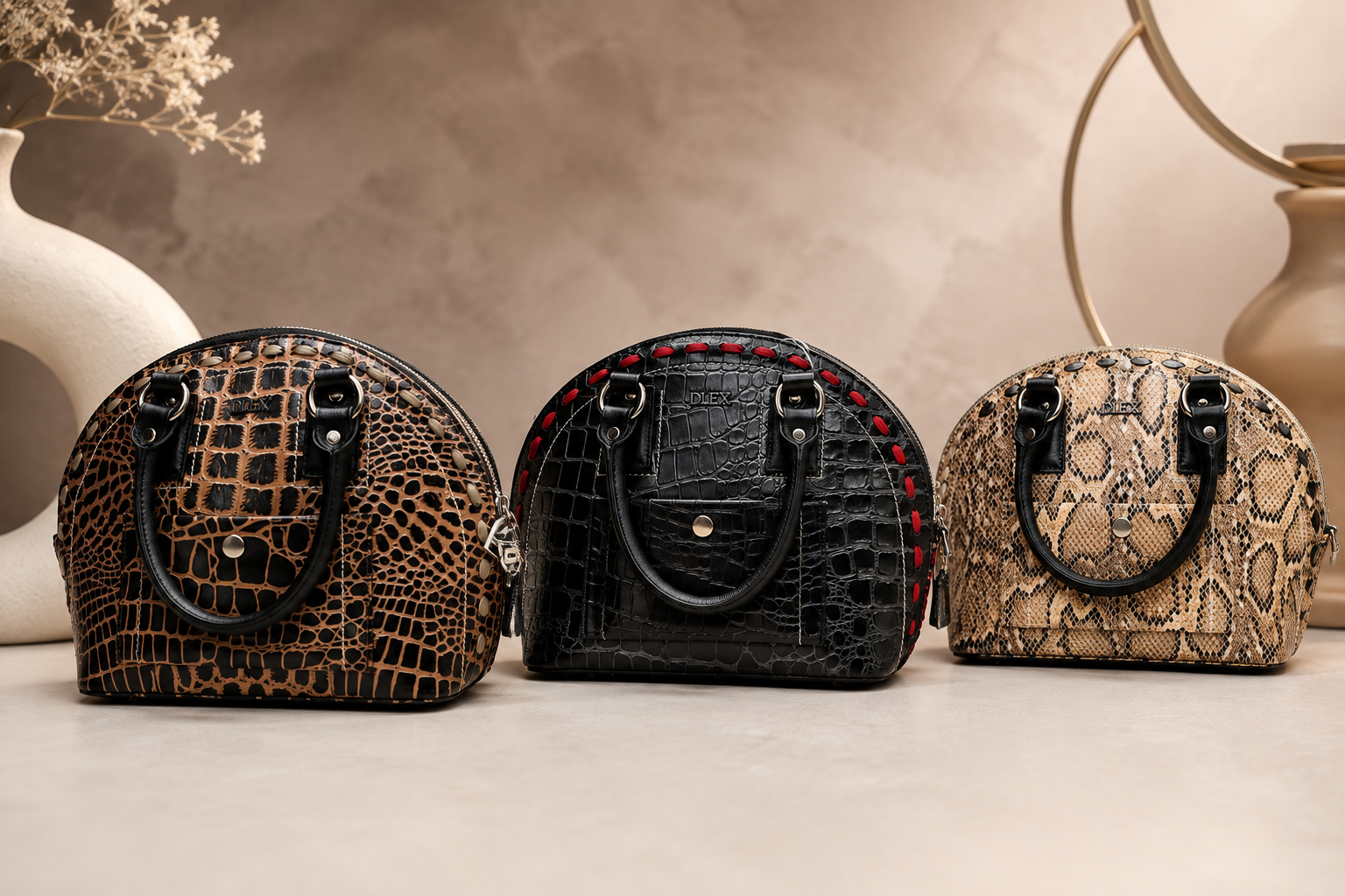 Croco Royale Dome Bag