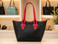 Premium Genuine Leather Tote Bag red