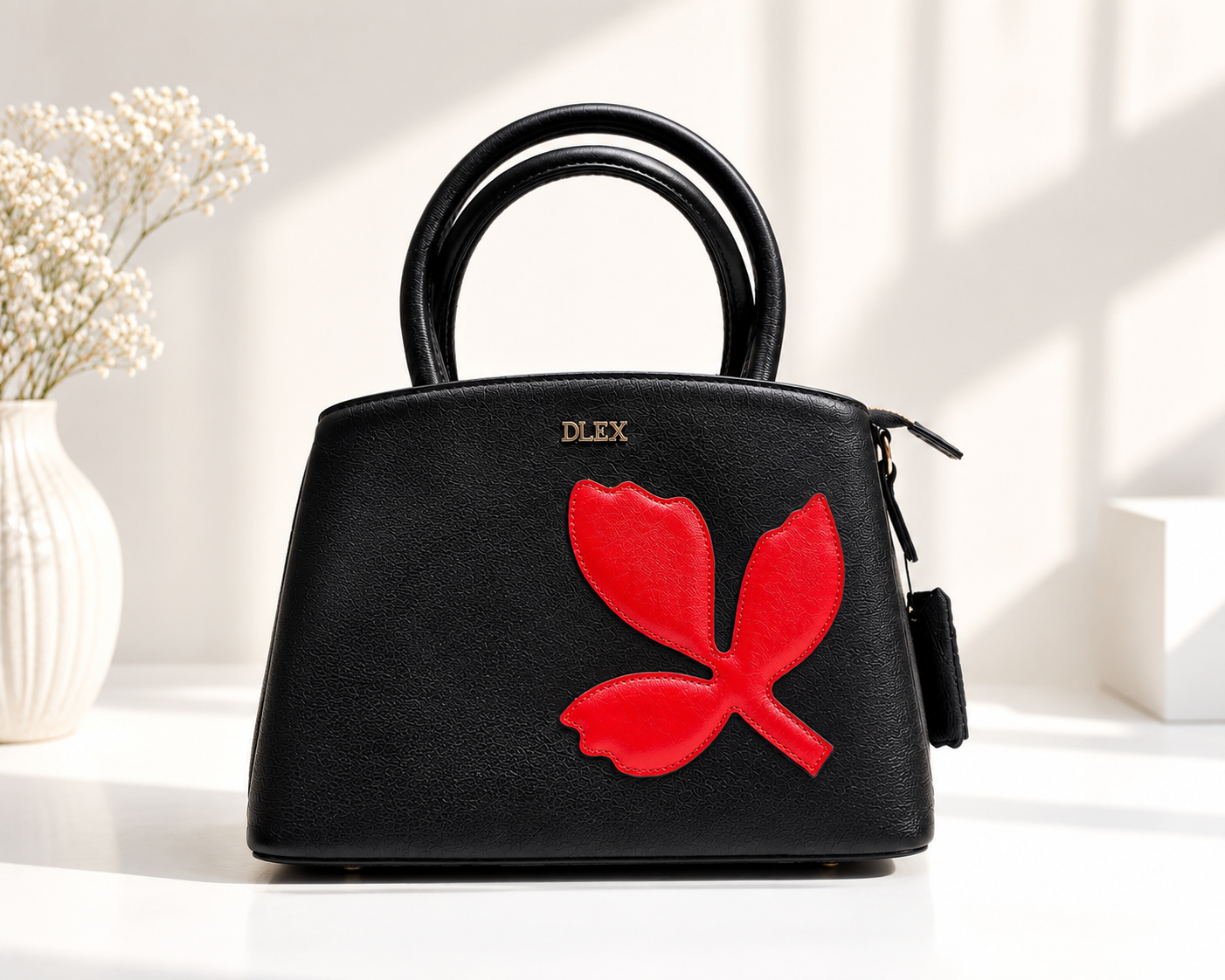 Floral Leather Bag