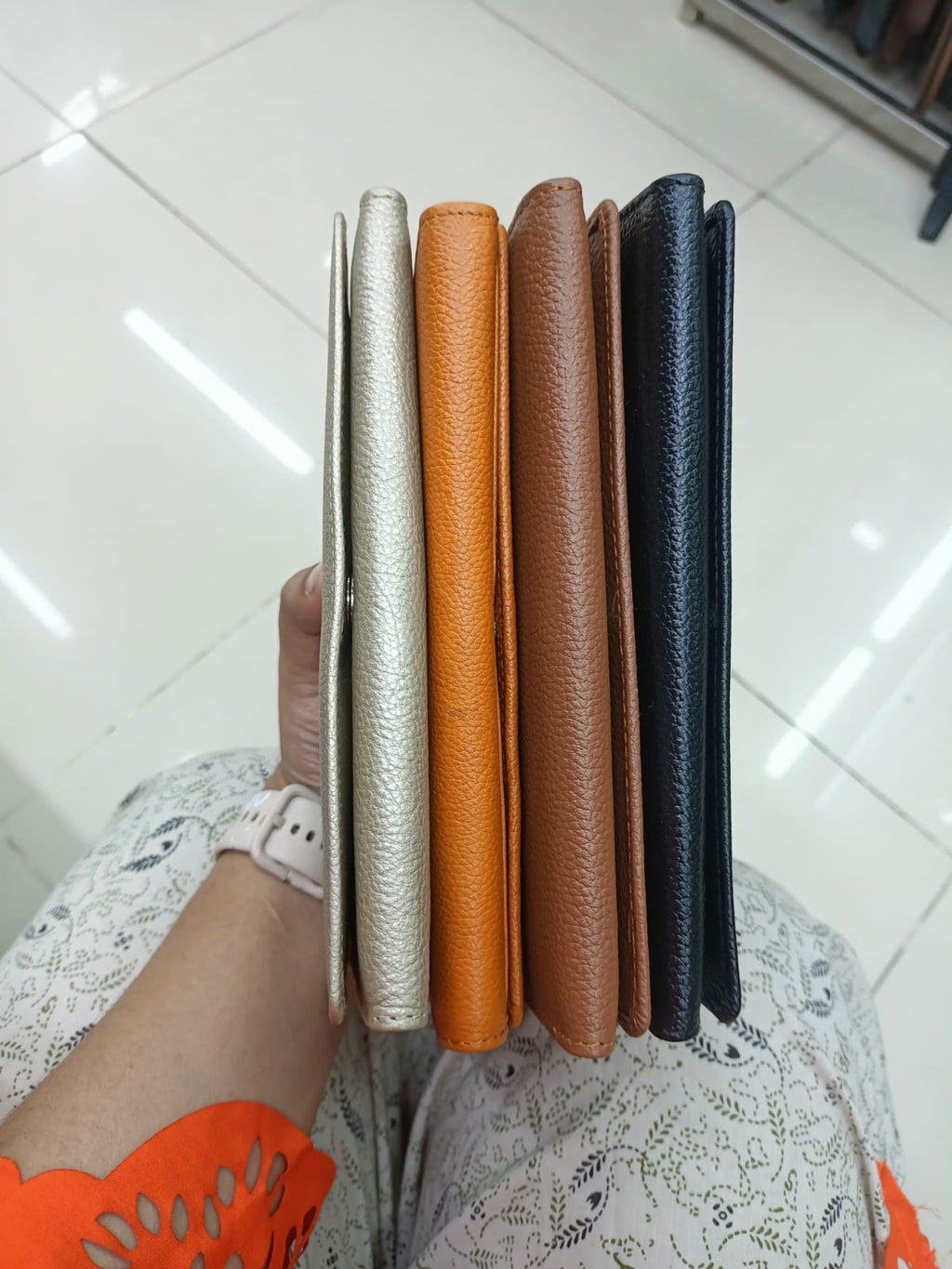 Silvia Signature Genuine Leather Ladies long Wallet