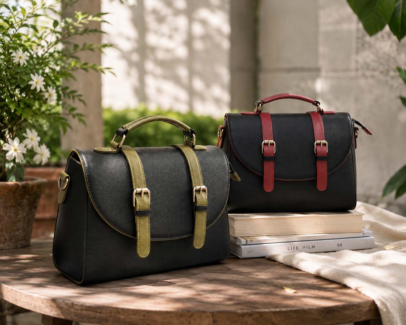Premium Structured Leather Handbag