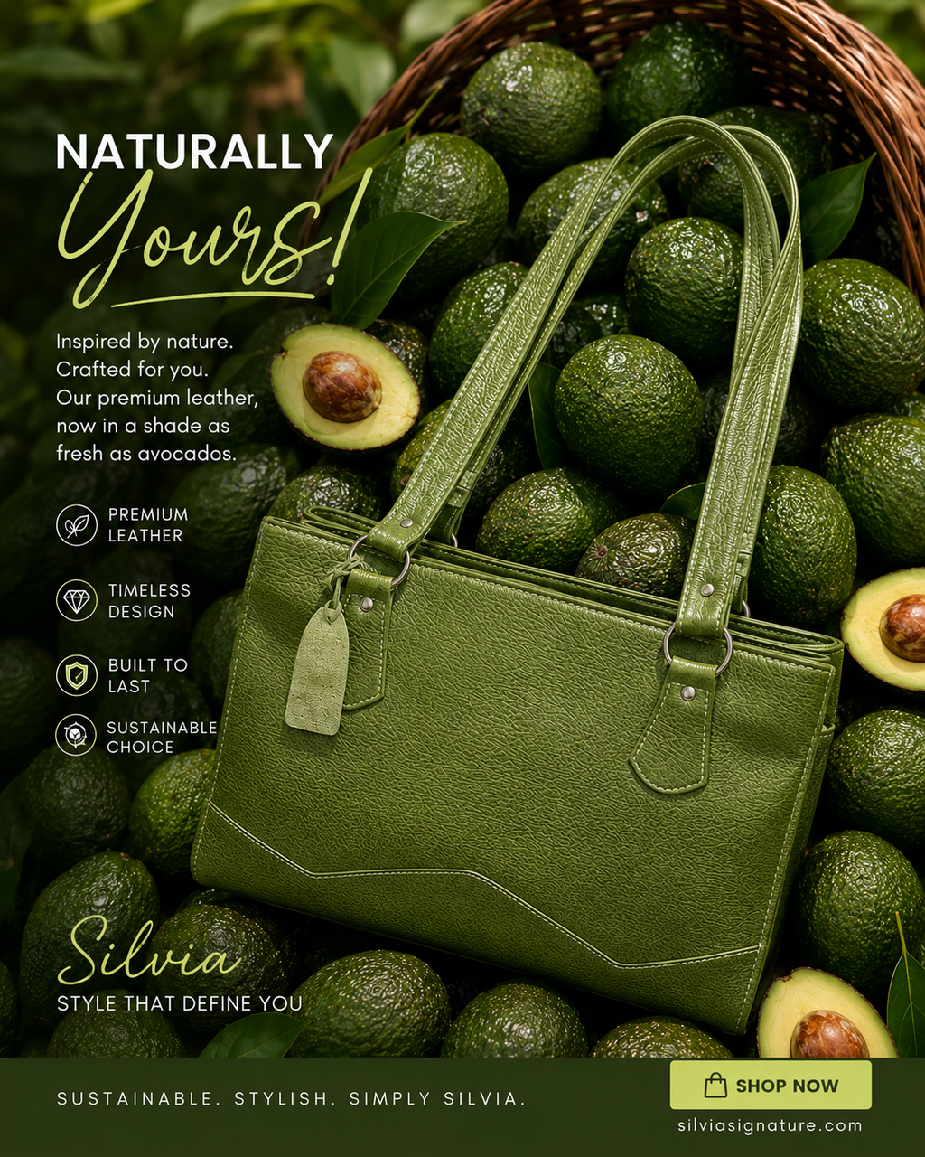 Olive Leather Bag