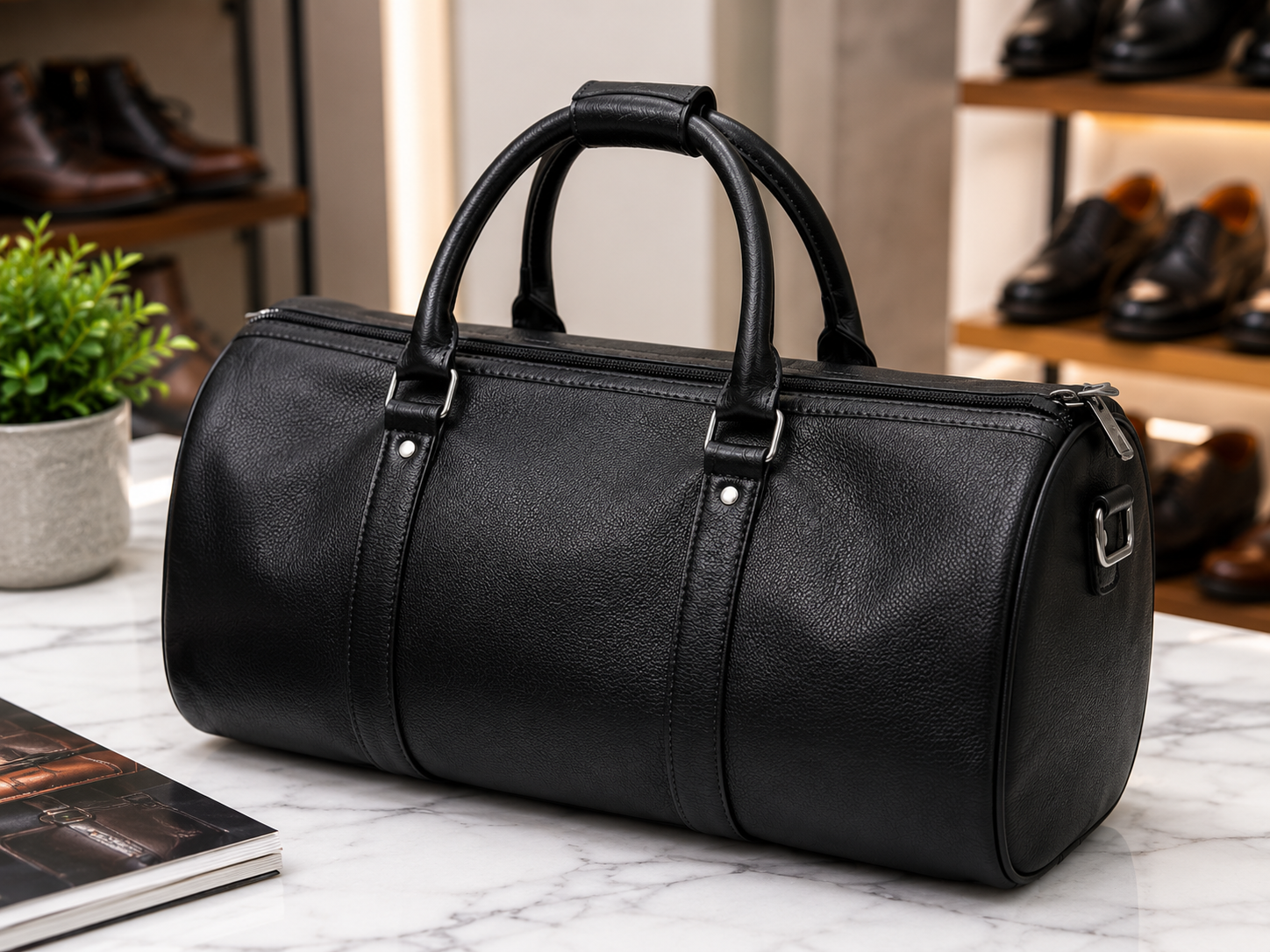 Leather Gym Bag