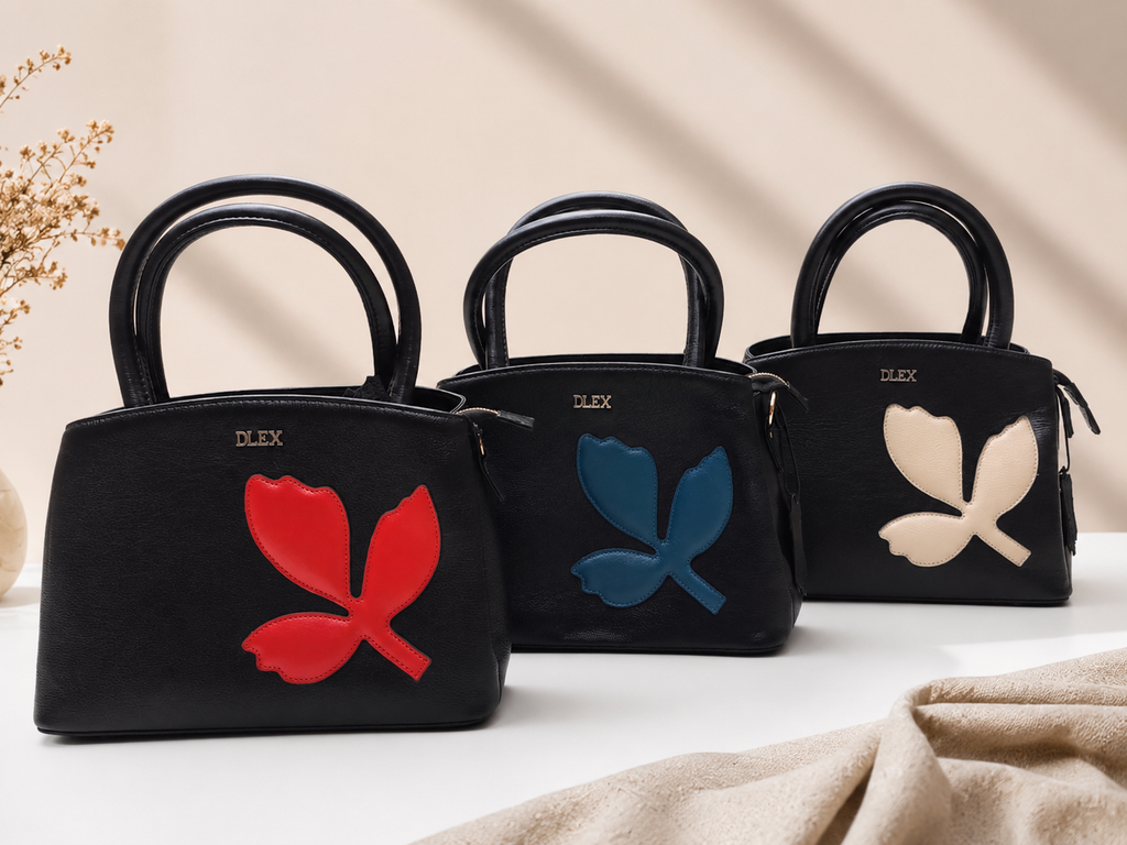 Floral Leather Bag