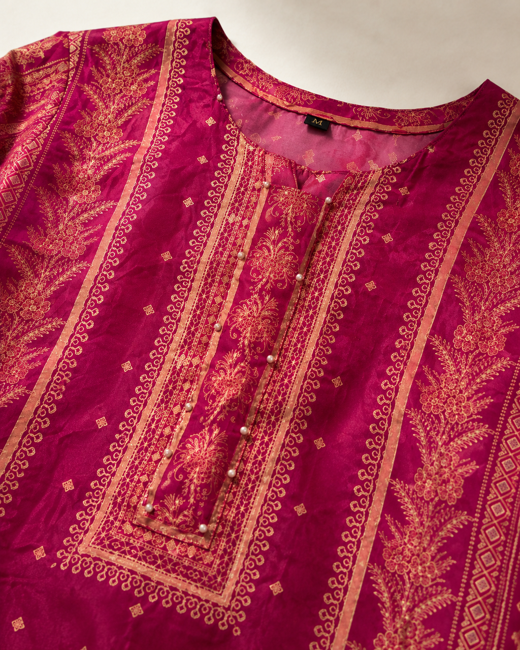 Magenta Silk Kurti