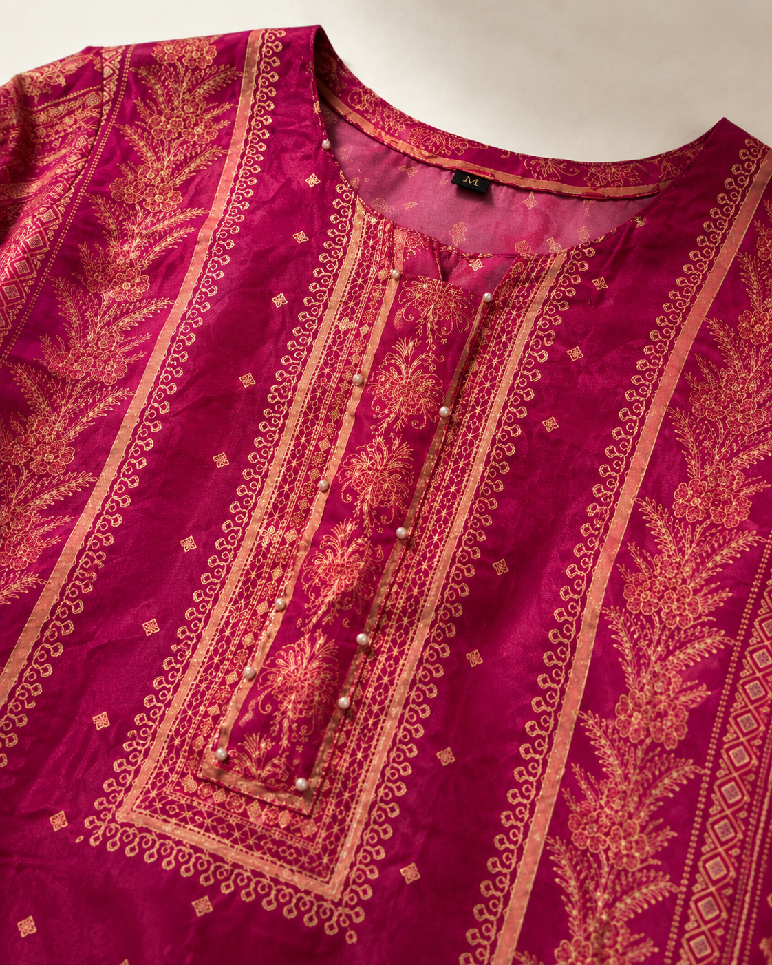 Magenta Silk Kurti