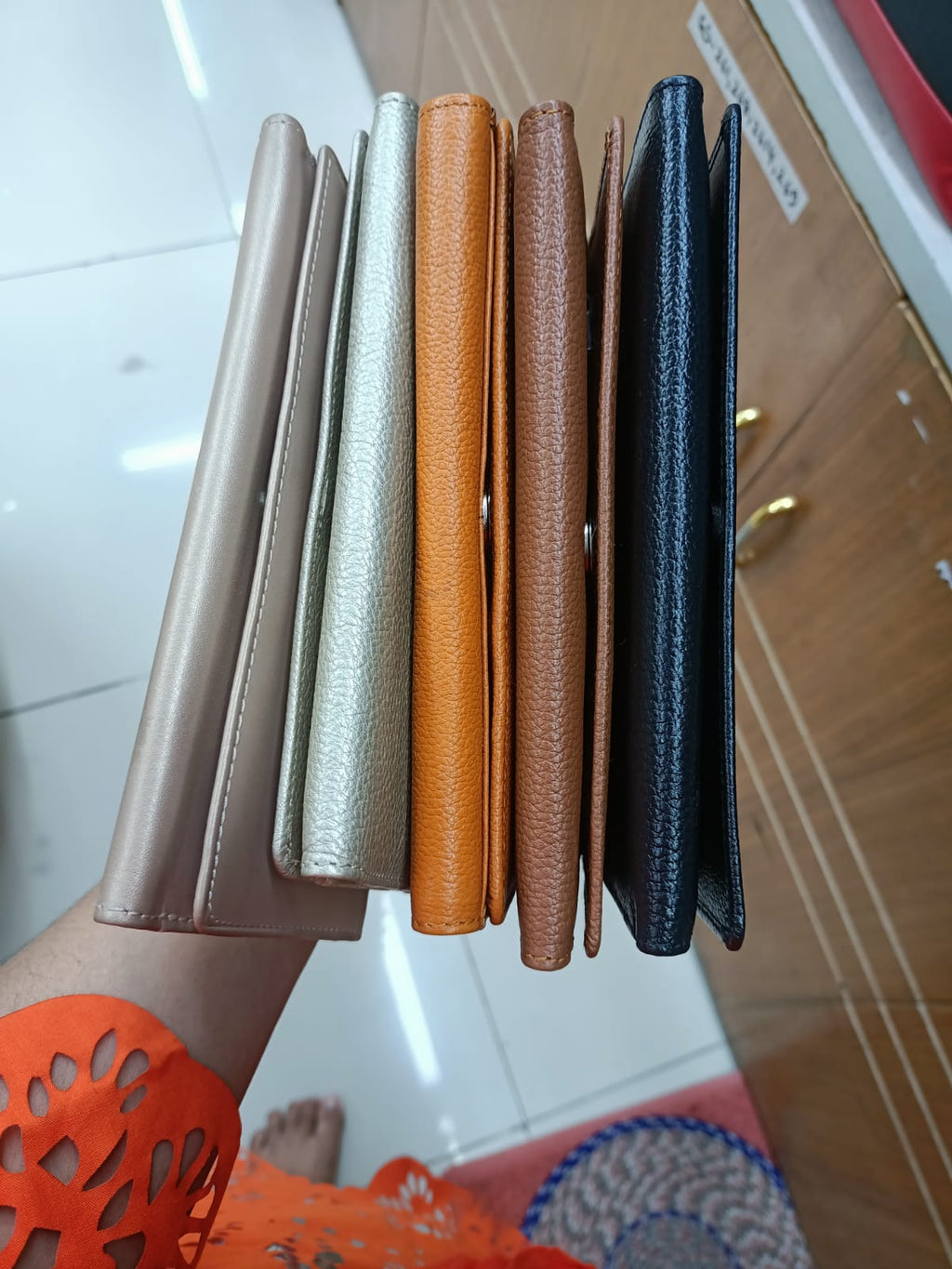 Silvia Signature Genuine Leather Ladies long Wallet