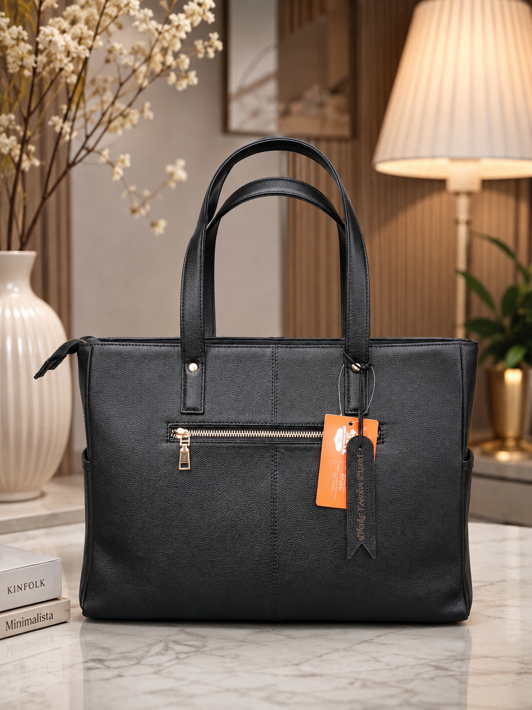 Premium Genuine Leather Office Tote Bag